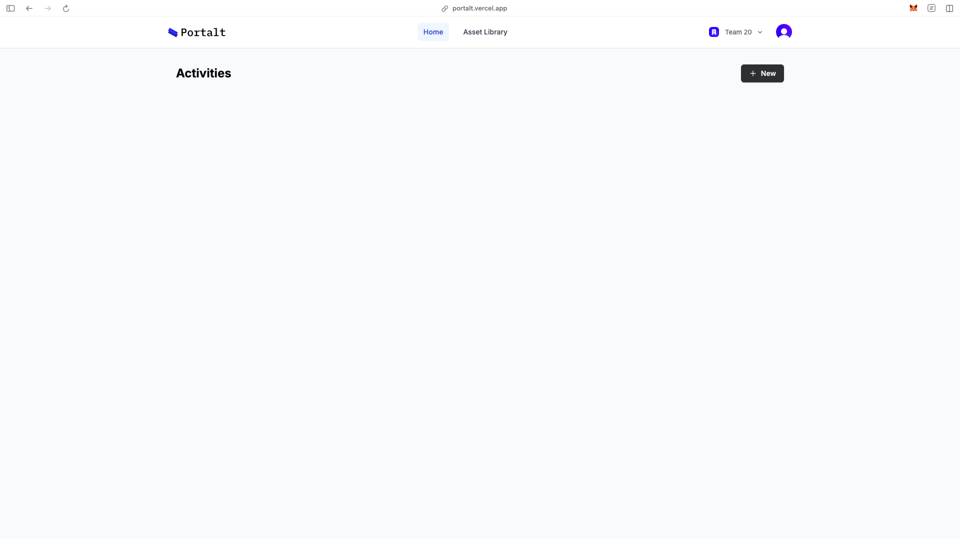 Create Activity Screen